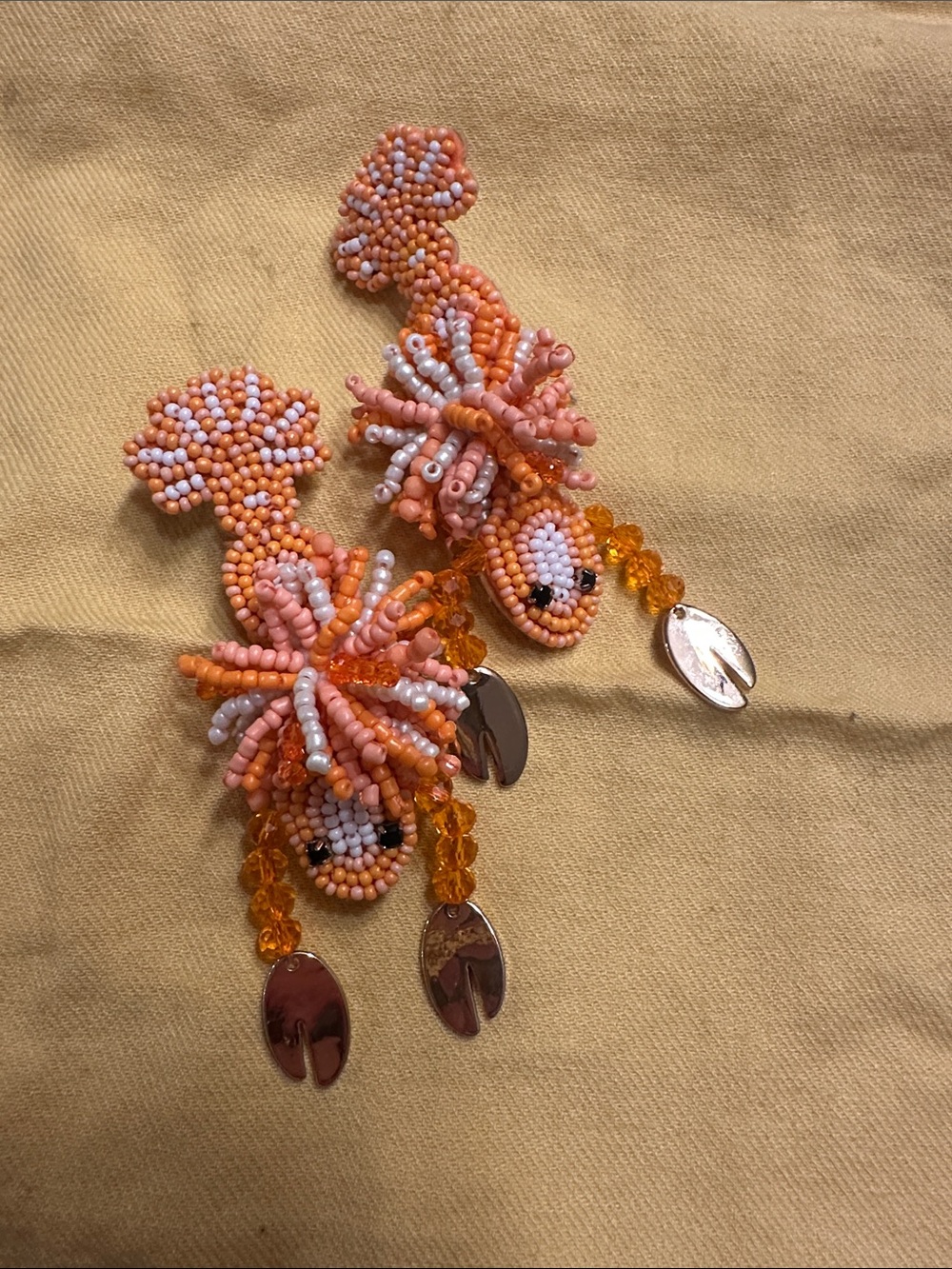 BaubleBar beaded lobster earrings